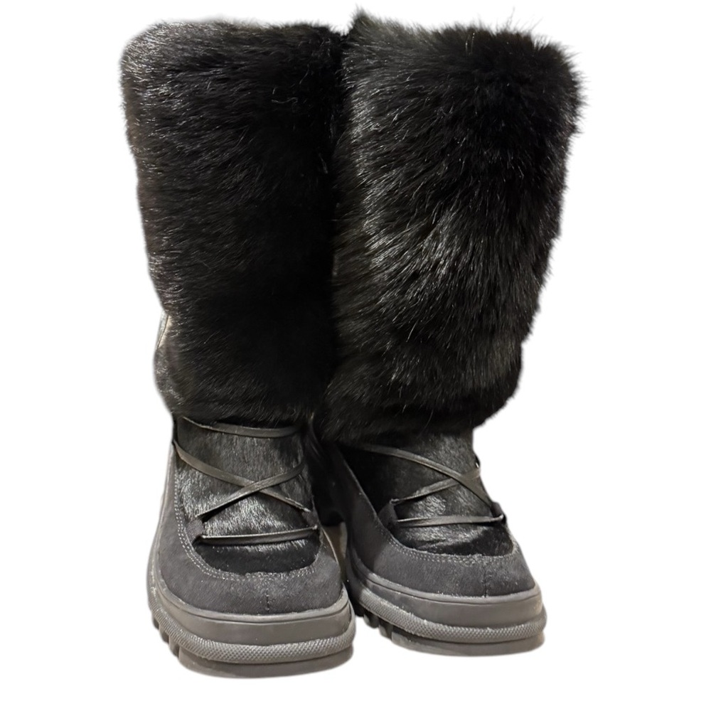 Pajar Black Fur Warm Winter Sherpa Lined Boots (US 6) — Never Worn